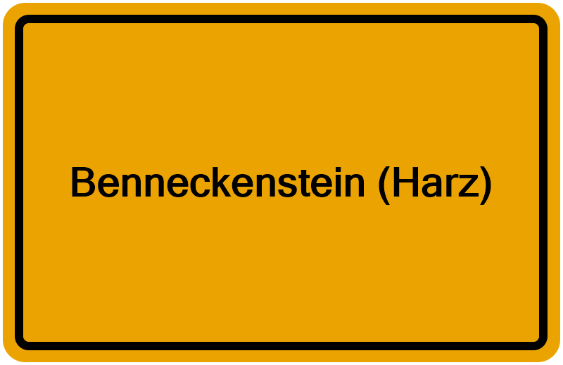 Handelsregister Benneckenstein (Harz)